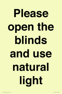 PV10515: Please open the blinds and use natural light