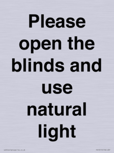 PV10515: Please open the blinds and use natural light