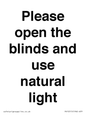 PV10515: Please open the blinds and use natural light