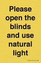 PV10515: Please open the blinds and use natural light