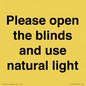 PV10515: Please open the blinds and use natural light