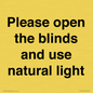 PV10515: Please open the blinds and use natural light