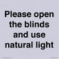 PV10515: Please open the blinds and use natural light