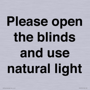 PV10515: Please open the blinds and use natural light
