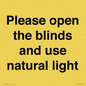 PV10515: Please open the blinds and use natural light