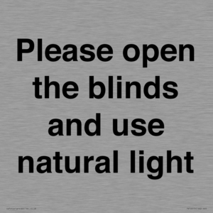 PV10515: Please open the blinds and use natural light