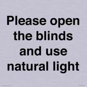 PV10515: Please open the blinds and use natural light