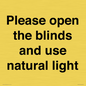 PV10515: Please open the blinds and use natural light