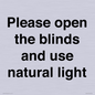 PV10515: Please open the blinds and use natural light