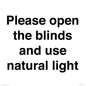 PV10515: Please open the blinds and use natural light
