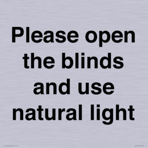 PV10515: Please open the blinds and use natural light