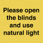 PV10515: Please open the blinds and use natural light