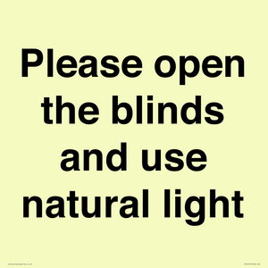 PV10515: Please open the blinds and use natural light