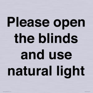 PV10515: Please open the blinds and use natural light