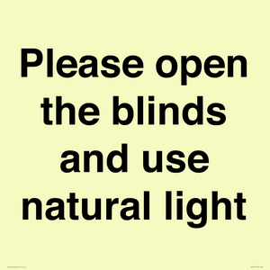 PV10515: Please open the blinds and use natural light