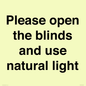 PV10515: Please open the blinds and use natural light