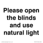 PV10515: Please open the blinds and use natural light