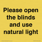 PV10515: Please open the blinds and use natural light