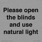 PV10515: Please open the blinds and use natural light