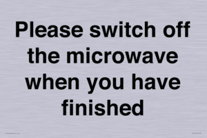PV10517: Please switch off the microwave when you have finished