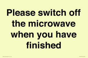 PV10517: Please switch off the microwave when you have finished