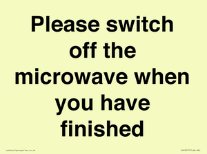 PV10517: Please switch off the microwave when you have finished