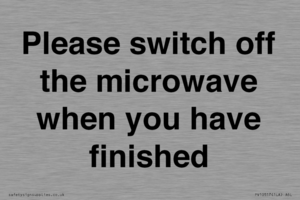 PV10517: Please switch off the microwave when you have finished
