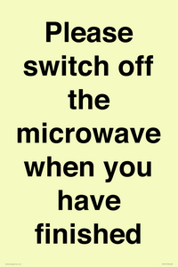 PV10517: Please switch off the microwave when you have finished