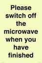 PV10517: Please switch off the microwave when you have finished