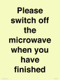 PV10517: Please switch off the microwave when you have finished