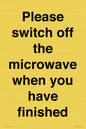 PV10517: Please switch off the microwave when you have finished