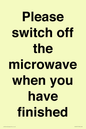 PV10517: Please switch off the microwave when you have finished