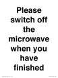 PV10517: Please switch off the microwave when you have finished
