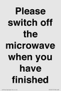 PV10517: Please switch off the microwave when you have finished