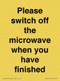 PV10517: Please switch off the microwave when you have finished