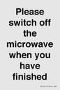 PV10517: Please switch off the microwave when you have finished