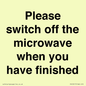 PV10517: Please switch off the microwave when you have finished