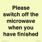 PV10517: Please switch off the microwave when you have finished