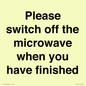 PV10517: Please switch off the microwave when you have finished