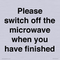 PV10517: Please switch off the microwave when you have finished