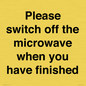 PV10517: Please switch off the microwave when you have finished