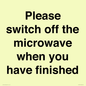 PV10517: Please switch off the microwave when you have finished