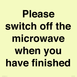 PV10517: Please switch off the microwave when you have finished