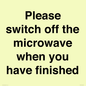 PV10517: Please switch off the microwave when you have finished