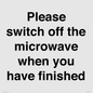 PV10517: Please switch off the microwave when you have finished