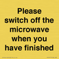 PV10517: Please switch off the microwave when you have finished