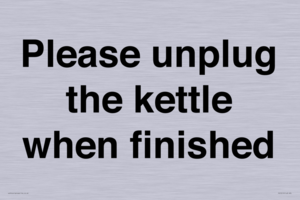 PV10519: Please unplug the kettle when finished