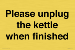 PV10519: Please unplug the kettle when finished