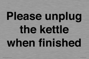 PV10519: Please unplug the kettle when finished