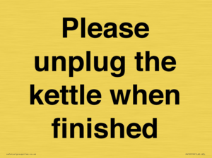 PV10519: Please unplug the kettle when finished